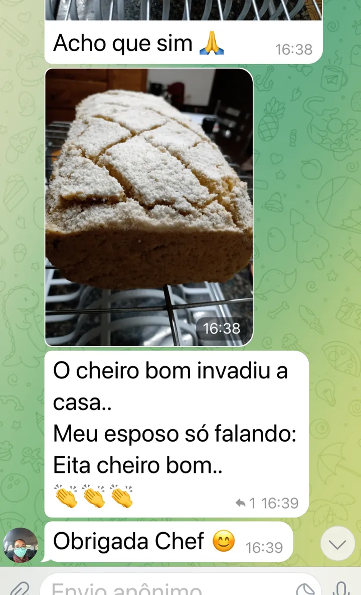 Depoimento no WhatsApp: o cheiro bom invadiu a casa